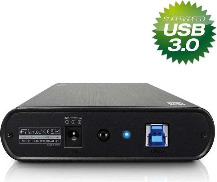 Fantec DB-ALU3, schwarz, USB-B 3.0