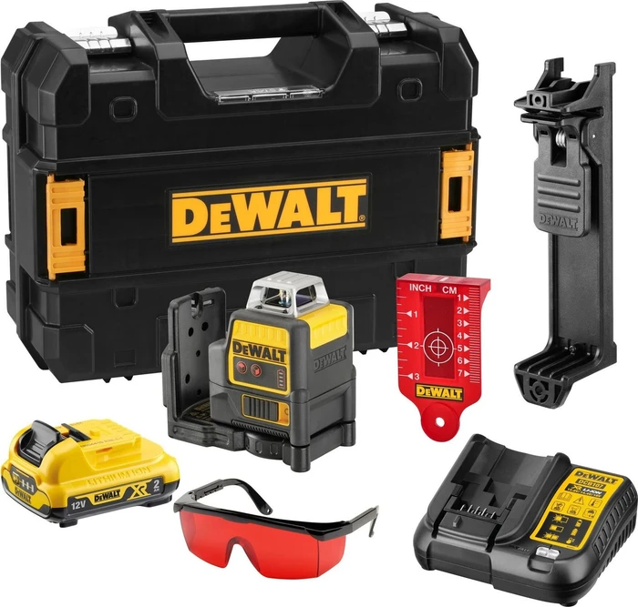 DeWalt DCE0811D1R Akku-Kreuzlaser inkl. Koffer + Akku 2.0Ah