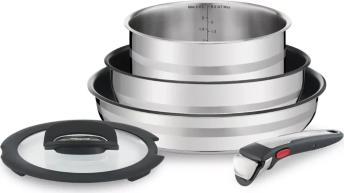 Tefal L95690 Jamie Oliver Ingenio Kochtopf-Set, 5-tlg.