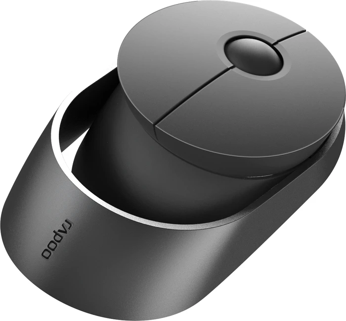 Rapoo Ralemo Air 1 Multi-mode Wireless Charging Mouse dunkelgrau, USB/Bluetooth