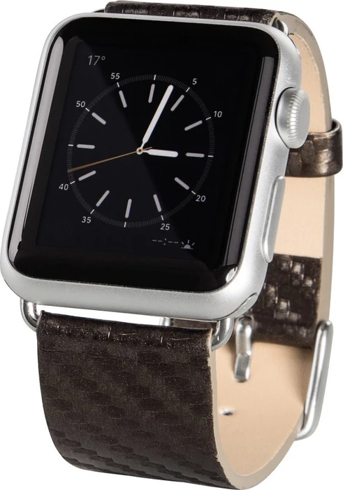 Hama Uhrenarmband Carbon für Apple Watch 42mm braun