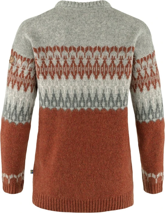 Fjällräven Övik Path Strickpullover autumn leaf/grey (Damen)
