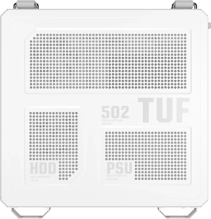 ASUS TUF Gaming GT502 Horizon TG ARGB White, Glasfenster
