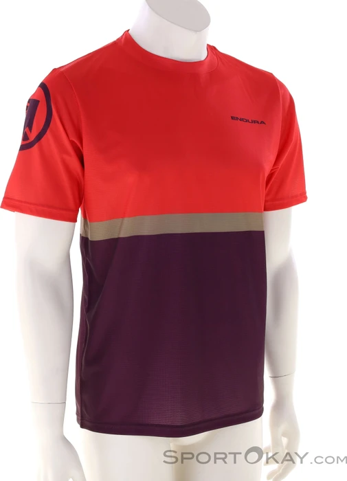 Endura Singletrack Core Tee II Trikot kurzarm aubergine (Herren)
