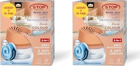 Pattex Aero360° Trockenmittel-Luftentfeuchter inkl. Tab Pfirsich