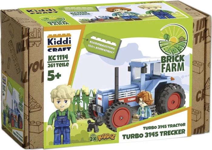 Kiddicraft BrickFarm KiddizTurbo 3145 Trecker