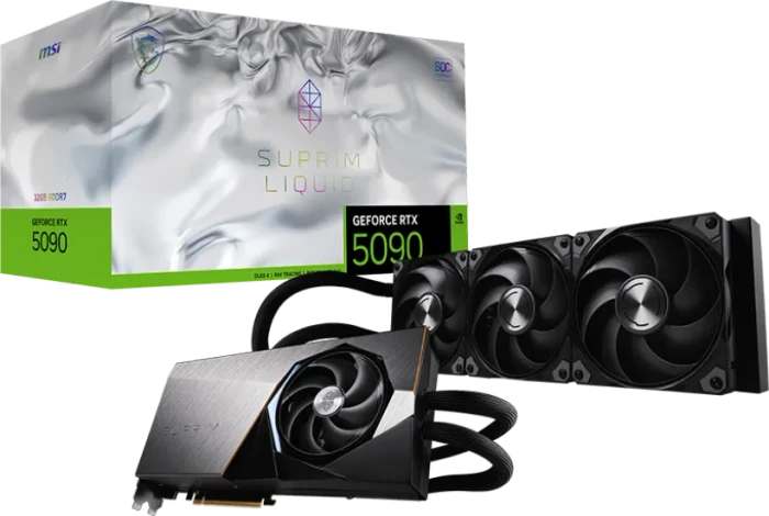 MSI GeForce RTX 5090 32G Suprim Liquid SOC, G5090-32SLS, 32GB GDDR7, HDMI, 3x DP