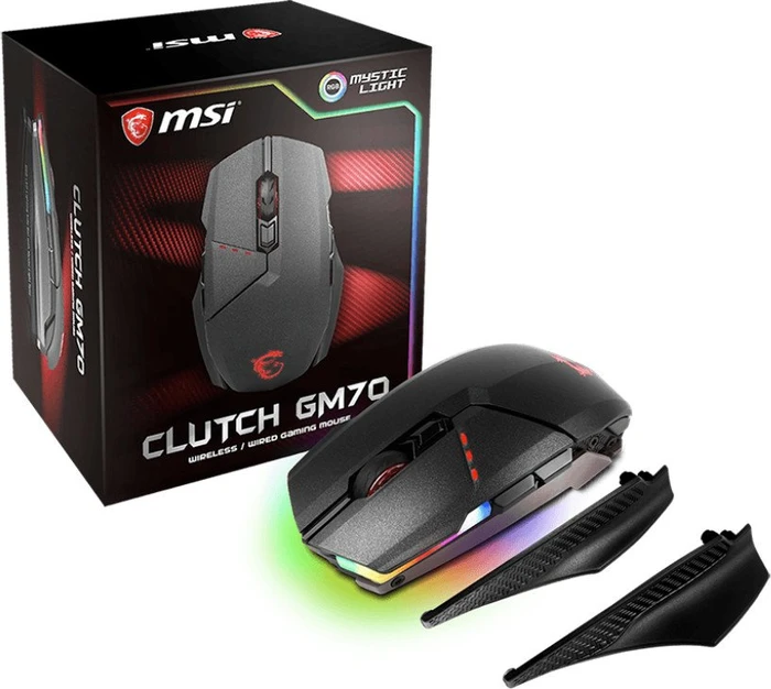 MSI Clutch GM70 Gaming Mouse schwarz, USB