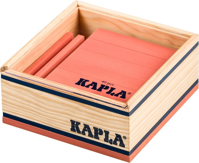 Kapla Quadrat Box rosa, 40-tlg.