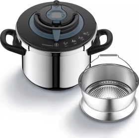 Tefal P42207 NutriCook Schnellkochtopf 6l schwarz