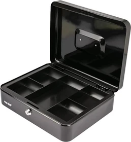HMF 10130 Geldkassette, schwarz, Schlüsselschloss