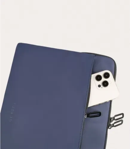 Tucano Gommo Notebooktasche Sleeve mit Vorderfach 13-14" blau