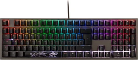 Ducky Shine 7 PBT grau, LEDs RGB, MX RGB BROWN, USB, DE