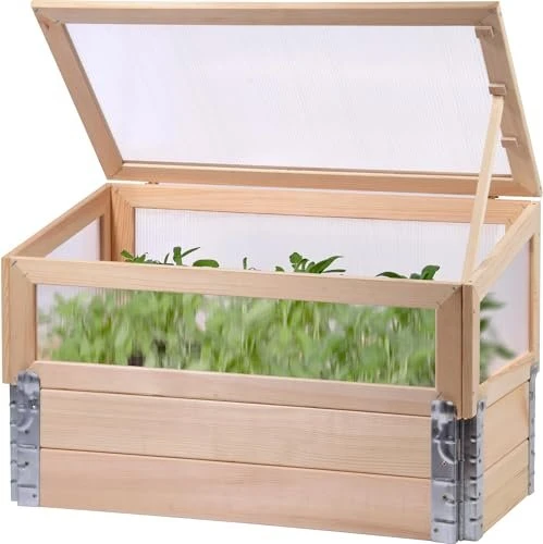 Dobar 58280FSCe Frühbeet M 76x40cm natur