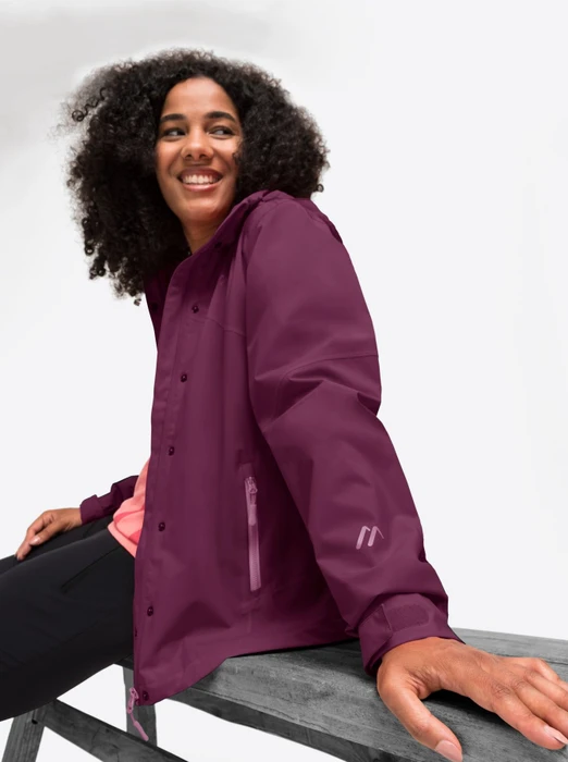 Maier Sports Metor Rec Funktionsjacke cherry wine/berry paint (Damen)