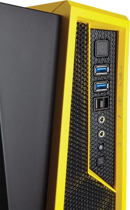 Corsair Carbide Series SPEC-ALPHA gelb/schwarz, Acrylfenster