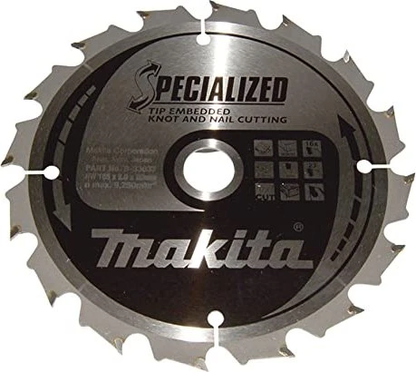 Makita Specialized Kreissägeblatt 16Z, 165x2x20mm, 1 Stück