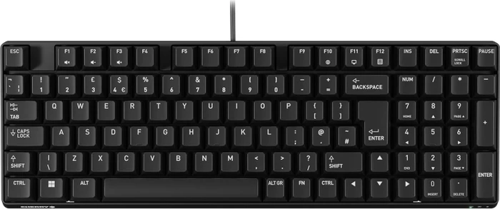 Cherry K37ID Compact Wired Industrial PC Keyboard, schwarz, USB, DE