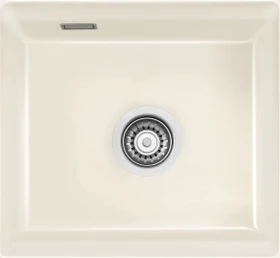 systemceram Kara 42 U/g Unterbau Becken mittig mit Ablauffernbedienung magnolie