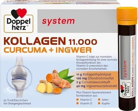 Doppelherz system Kollagen 11.000 Curcuma + Ingwer Ampullen, 750ml (30x 25ml)