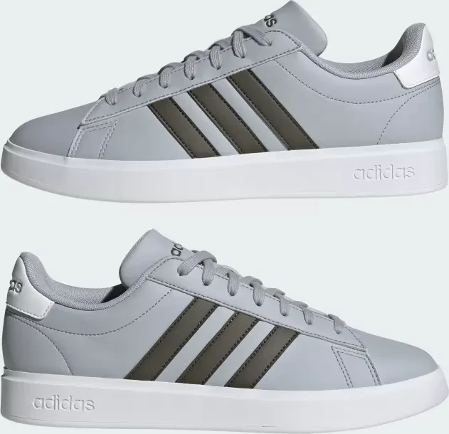 adidas Grand Court 2.0 halo silver/shadow olive/cloud white