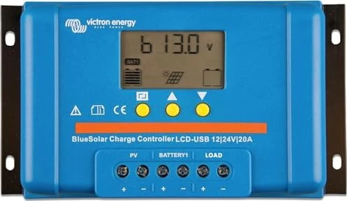 Victron Energy BlueSolar PWM Lade-Regler-LCD&USB 12/24-20