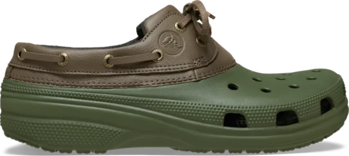 Crocs Classic Boat Shoe army green/walnut