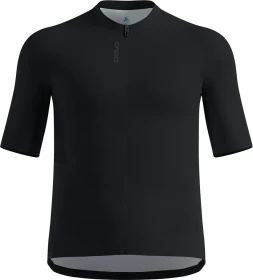 Odlo Essentials Full Zip Trikot kurzarm schwarz (Herren)