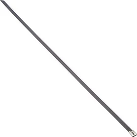 DeLOCK Edelstahl Kabelbinder, 7.9mm, 500mm, schwarz, 10 Stück