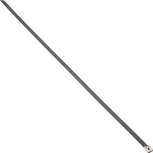 DeLOCK Edelstahl Kabelbinder, 7.9mm, 500mm, schwarz, 10 Stück