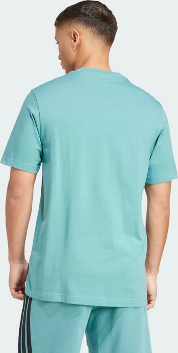 adidas Essentials Small Logo Single Jersey T-Shirt kurzarm powder teal/black (Herren)