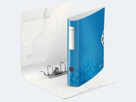 Leitz Qualitäts Ordner 2-Ring 180° Active WOW, 65mm, A4, blau