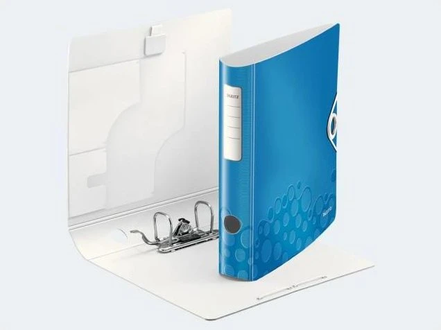 Leitz Qualitäts Ordner 2-Ring 180° Active WOW, 65mm, A4, blau