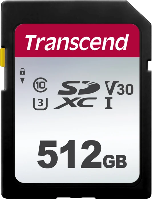 Transcend 300S, SD UHS-I U3, V10/V30