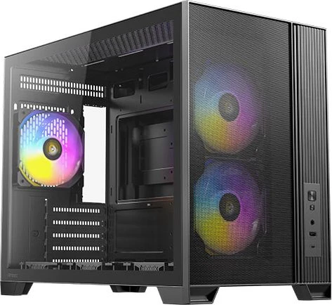 Antec Flux M, schwarz, Glasfenster