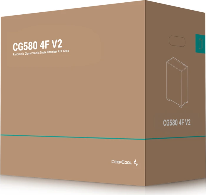 DeepCool CG580 4F V2, schwarz, Glasfenster