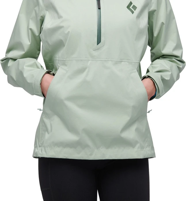 Black Diamond StormLine Stretch Rain Shell Anorak foam green (Damen)
