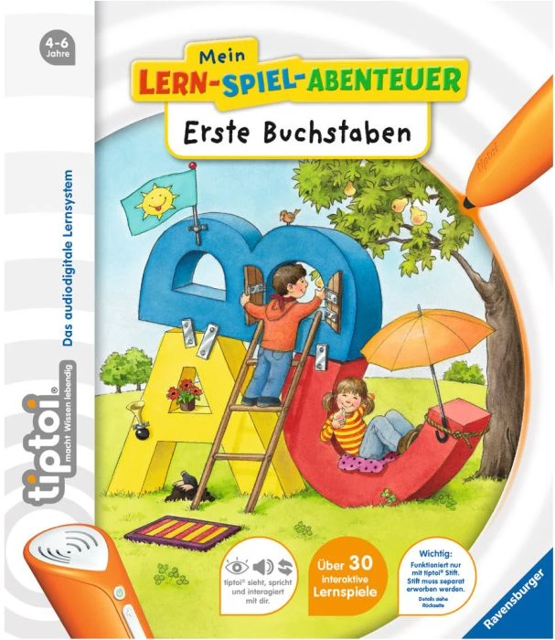 Ravensburger tiptoi Buch: Mein Lern-Spiel-Abenteuer: Erste Buchstaben