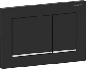 Geberit Omega30 Betätigungsplatte schwarz matt/glanzverchromt/schwarz matt
