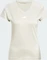 adidas Aeroready Train Essentials Minimal Branding V-Neck Funktionsshirt kurzarm beige/weiß (Damen) Vorschaubild