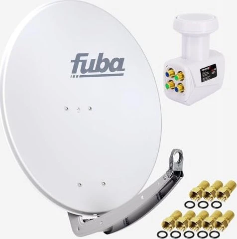 Fuba DAA 780 Sat-Anlage mit Quad LNB weiß