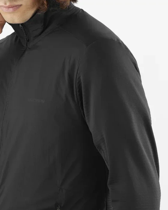 Salomon Essential Lightwarm Hybrid Funktionsjacke deep black (Herren)