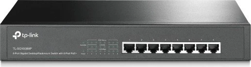 TP-Link TL-SG1008MP Desktop Gigabit Switch, 8x RJ-45, 126W PoE+