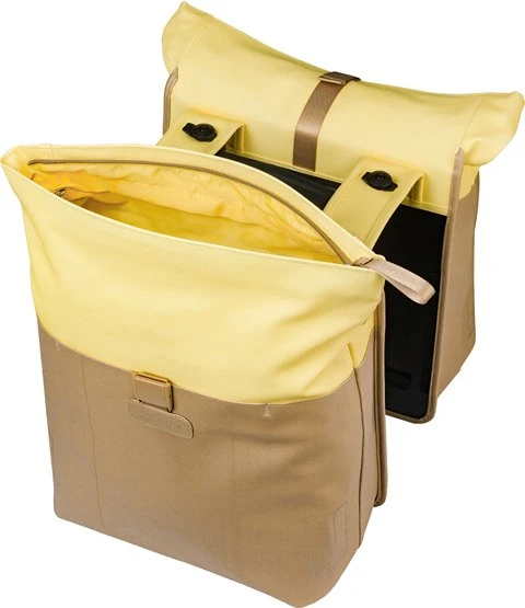 Basil Vive Doppeltasche MIK Gepäcktasche sand/yellow
