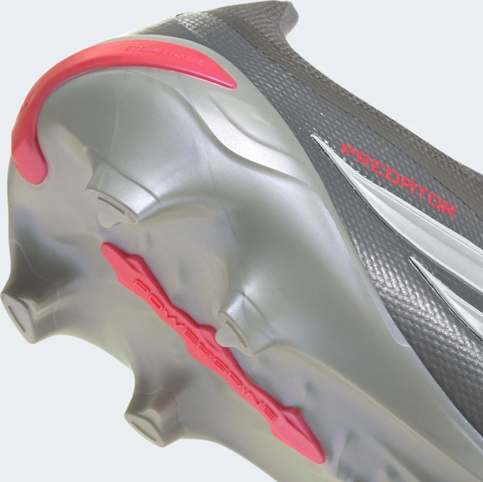 adidas Predator League Fold-Over Tongue FG iron metallic/zero metalic/lucid red