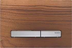 Geberit Sigma50 Betätigungsplatte Nussbaum amerikanisch/verchromt