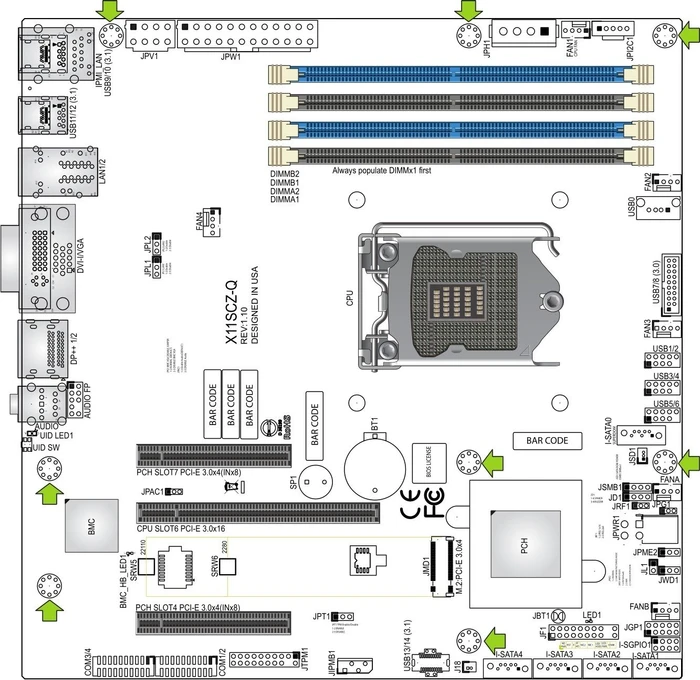 Supermicro X11SCZ-Q, retail (Intel 1151 v2)