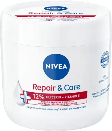 Nivea Repair & Care Creme 12% Glycerin + Vitamin E, 400ml
