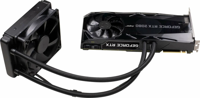 EVGA GeForce RTX 2080 SUPER XC Hybrid Gaming, 8GB GDDR6, HDMI, USB-C, 3x DP