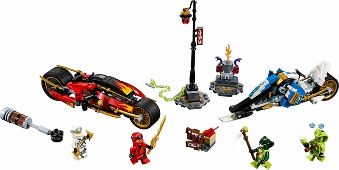 LEGO Ninjago Legacy - Kais Feuer-Bike & Zanes Schneemobil